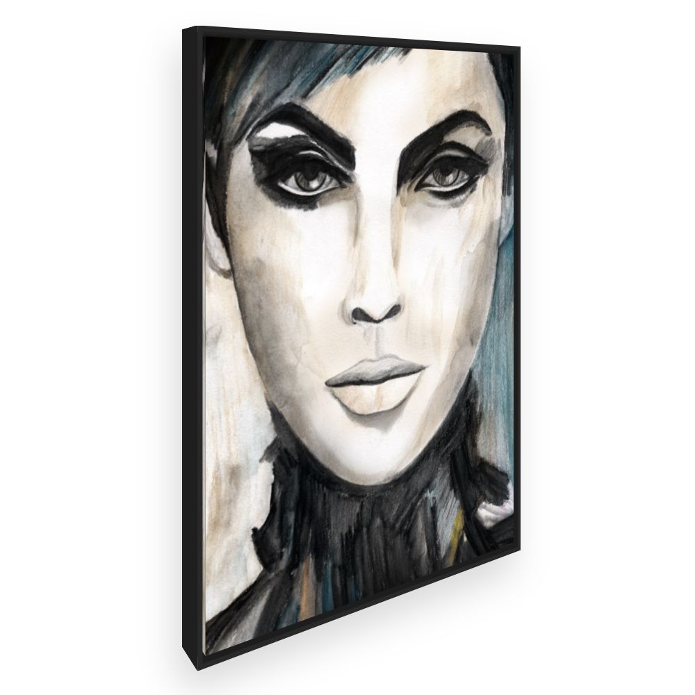 Toile Portrait mystérieux