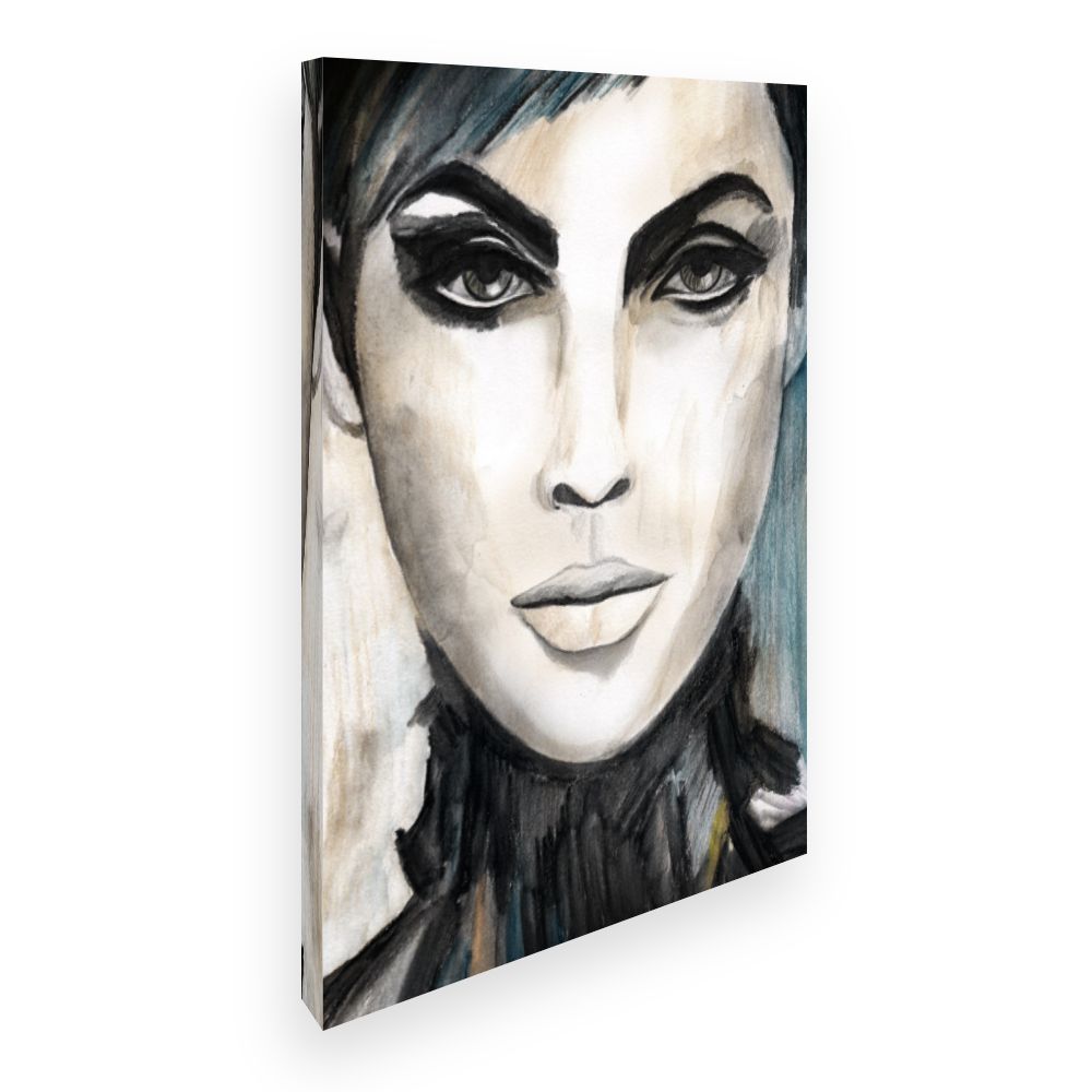 Toile Portrait mystérieux
