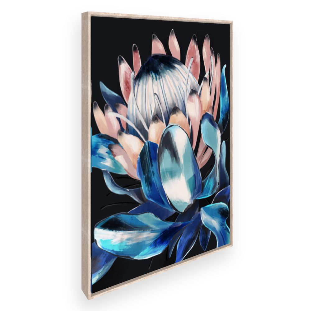 Toile Fleur artistique vibrante