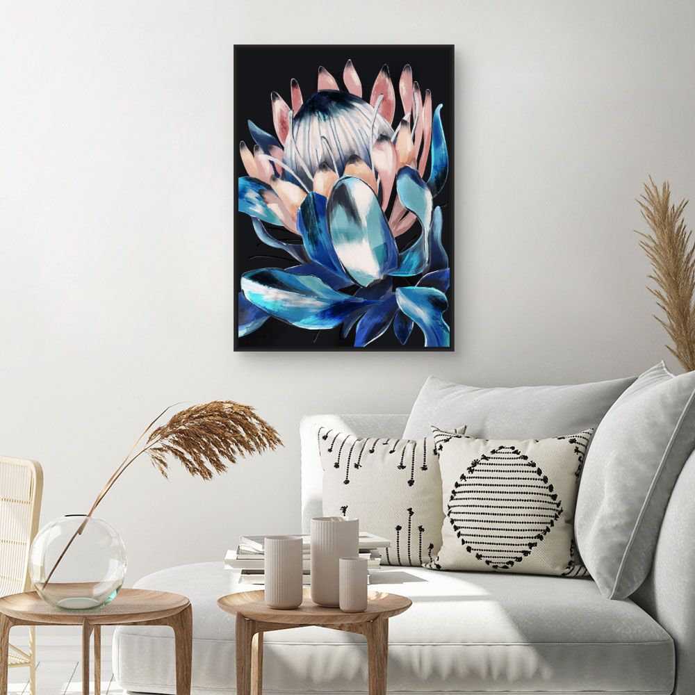 Tableau Fleur artistique vibrante