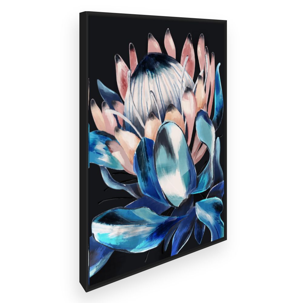 Toile Fleur artistique vibrante