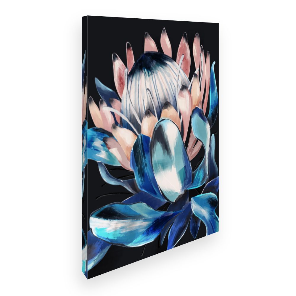 Toile Fleur artistique vibrante