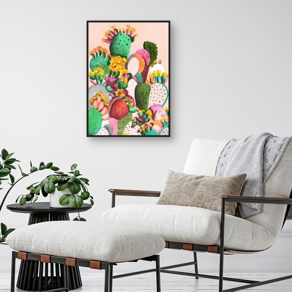 Tableau Cactus colorés