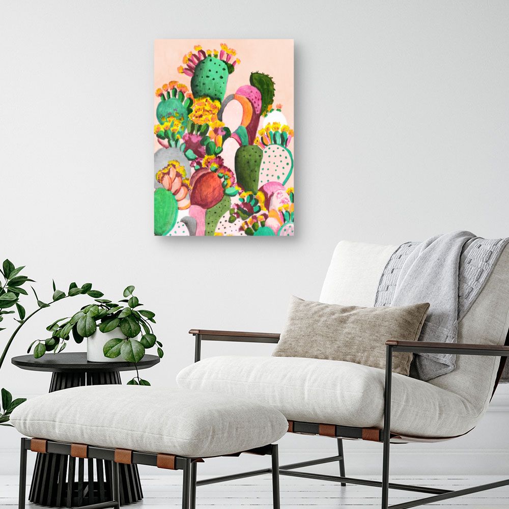 Tableau Cactus colorés