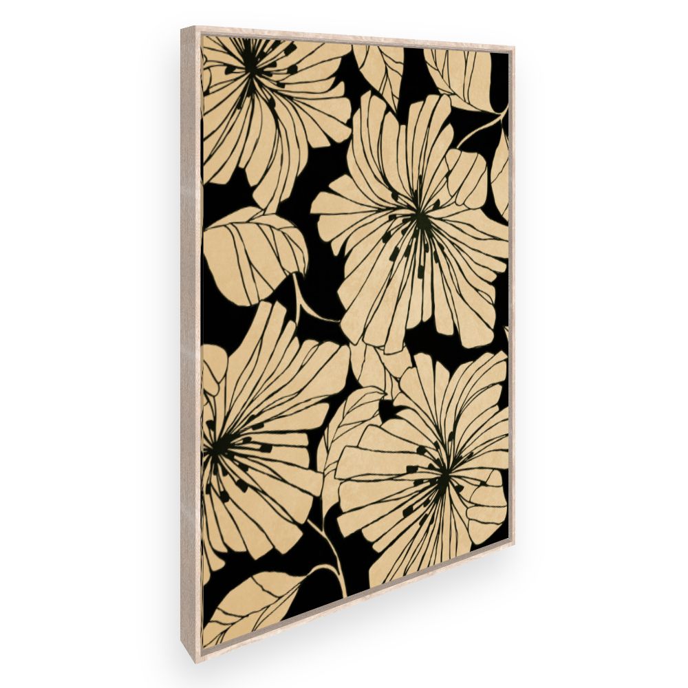 Toile Fleurs élégantes
