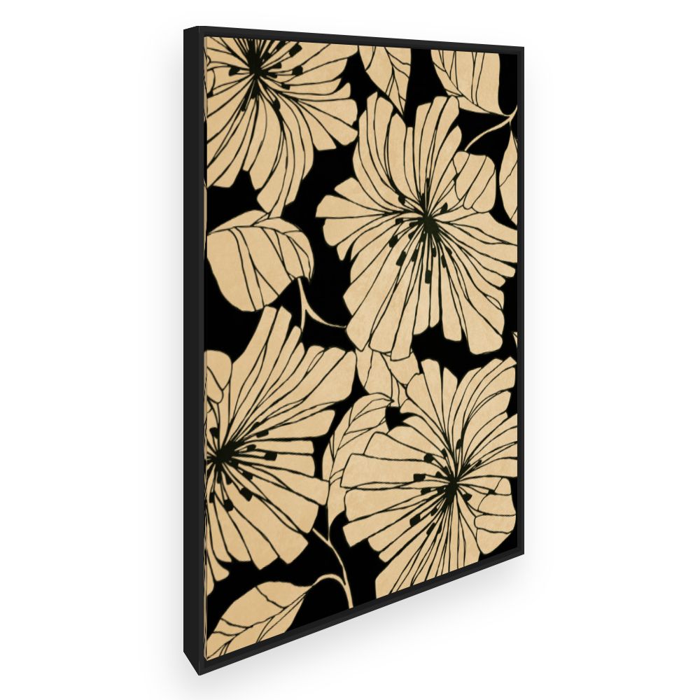 Toile Fleurs élégantes