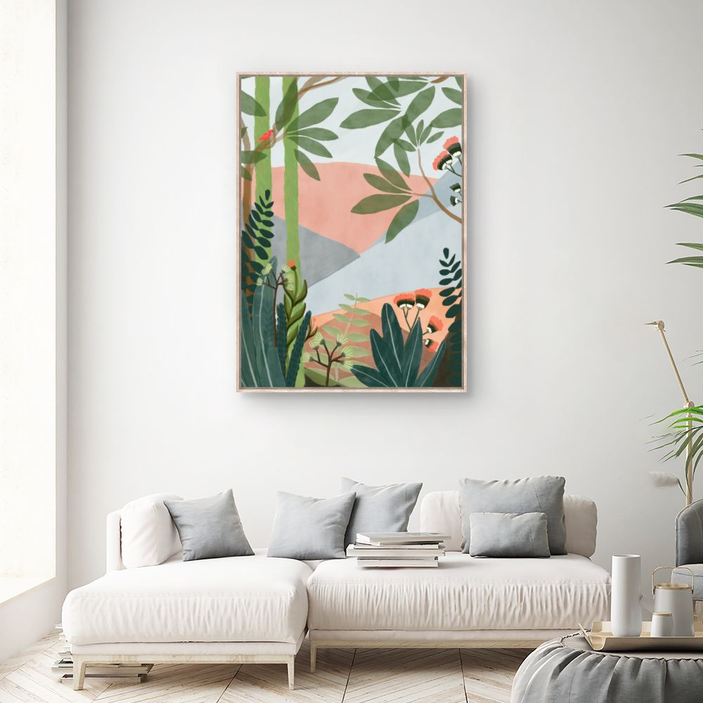 Tableau Jardin exotique