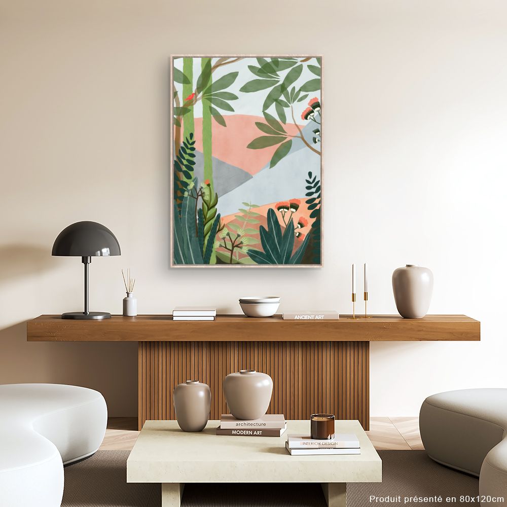 Tableau Jardin exotique