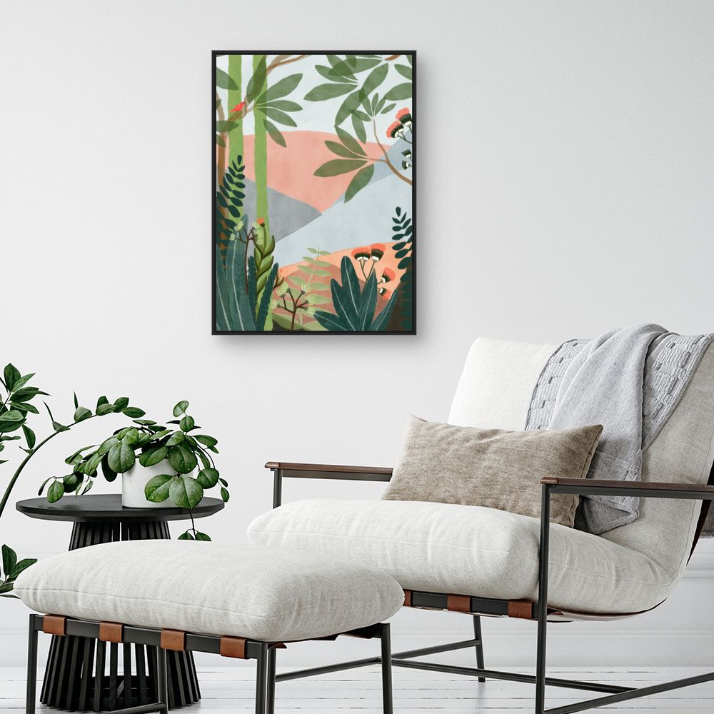 Tableau Jardin exotique