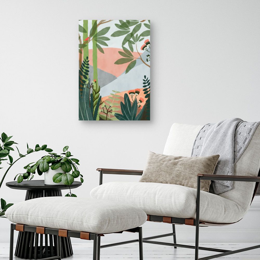 Tableau Jardin exotique