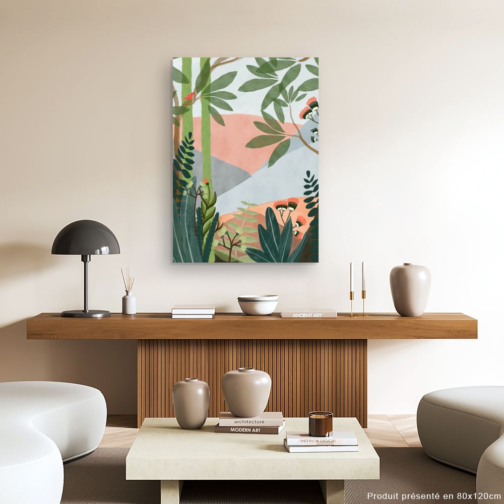 Tableau Jardin exotique