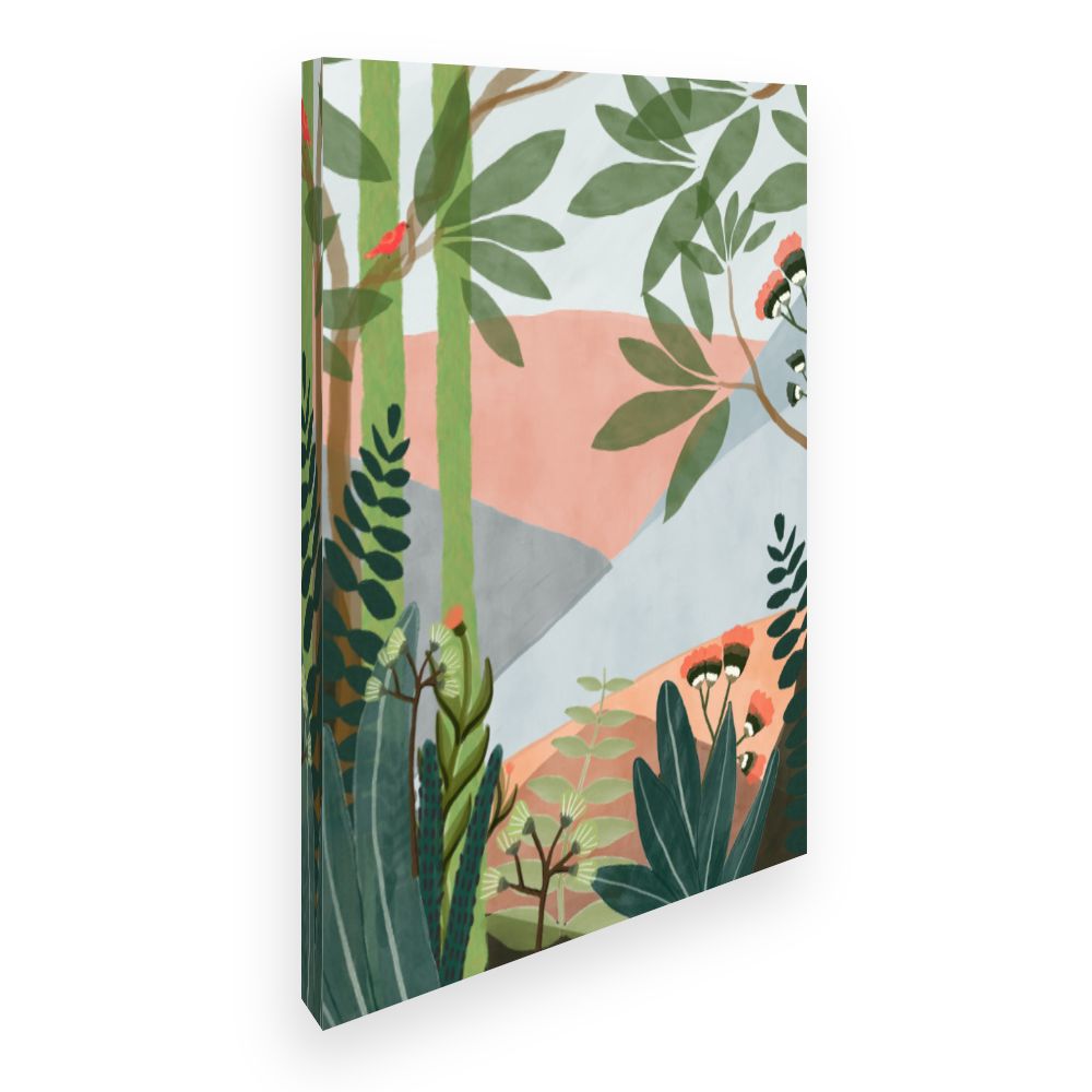 Toile Jardin exotique