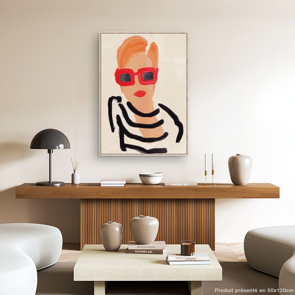 Tableau Portrait stylisé moderne