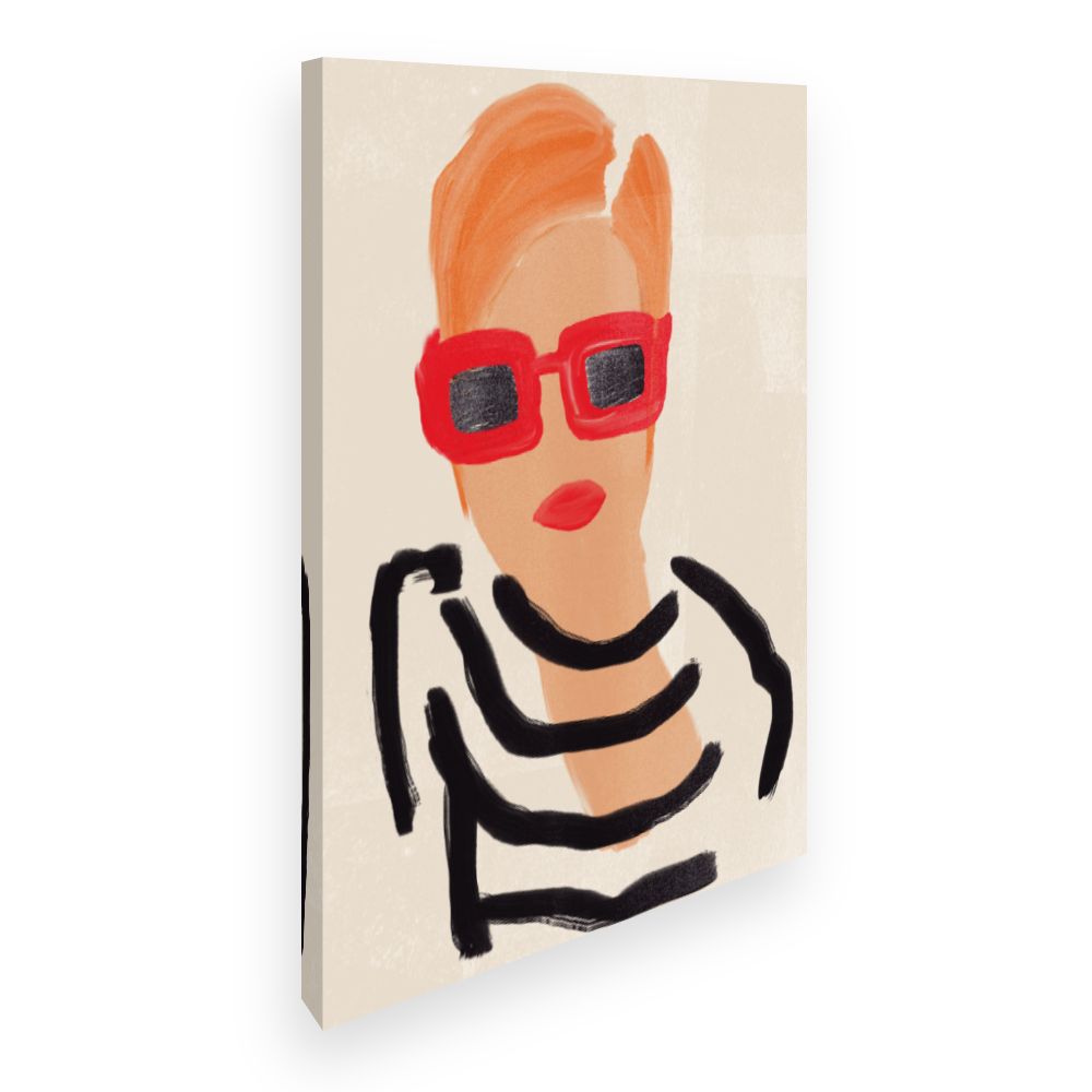 Toile Portrait stylisé moderne