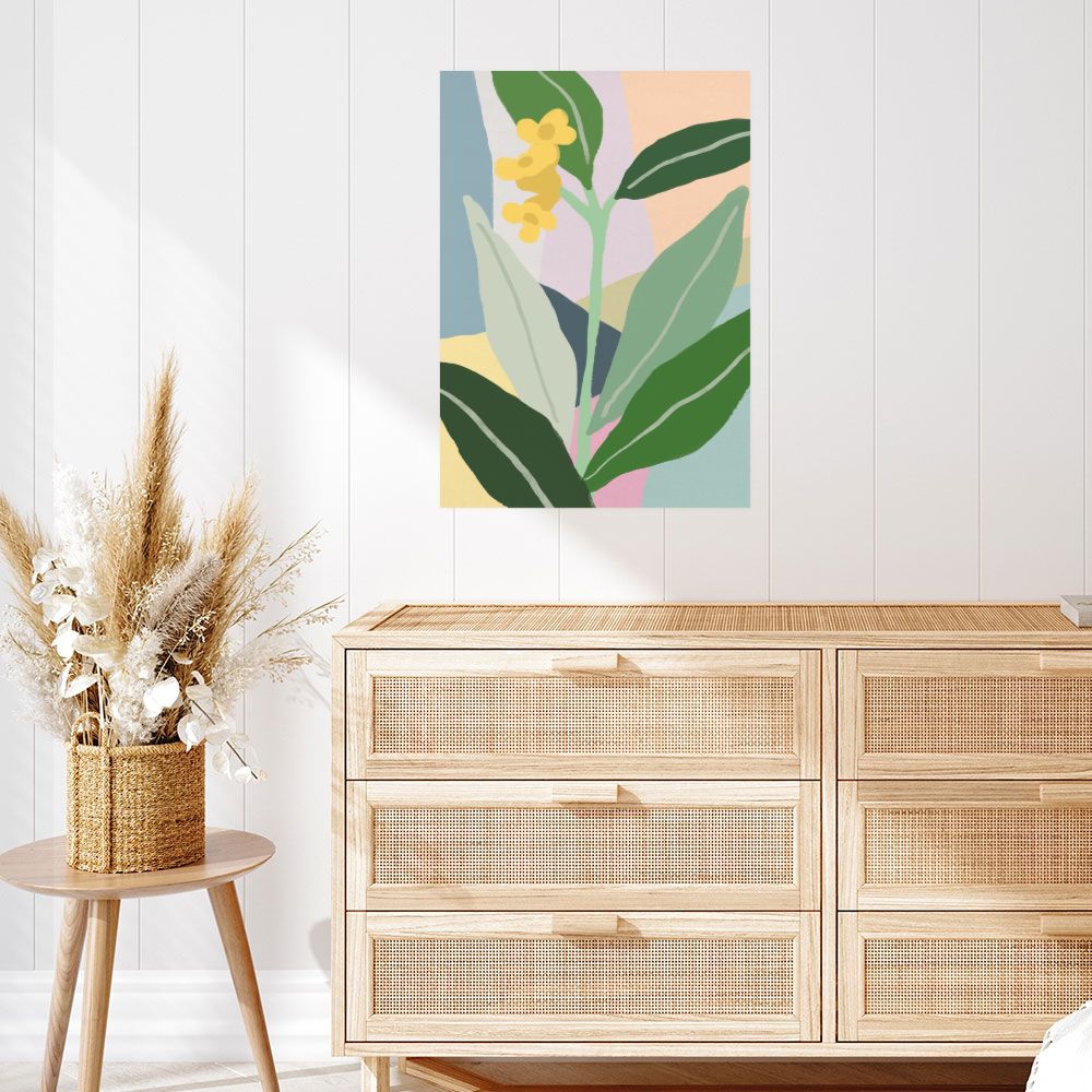 Affiche Fleurs et feuilles