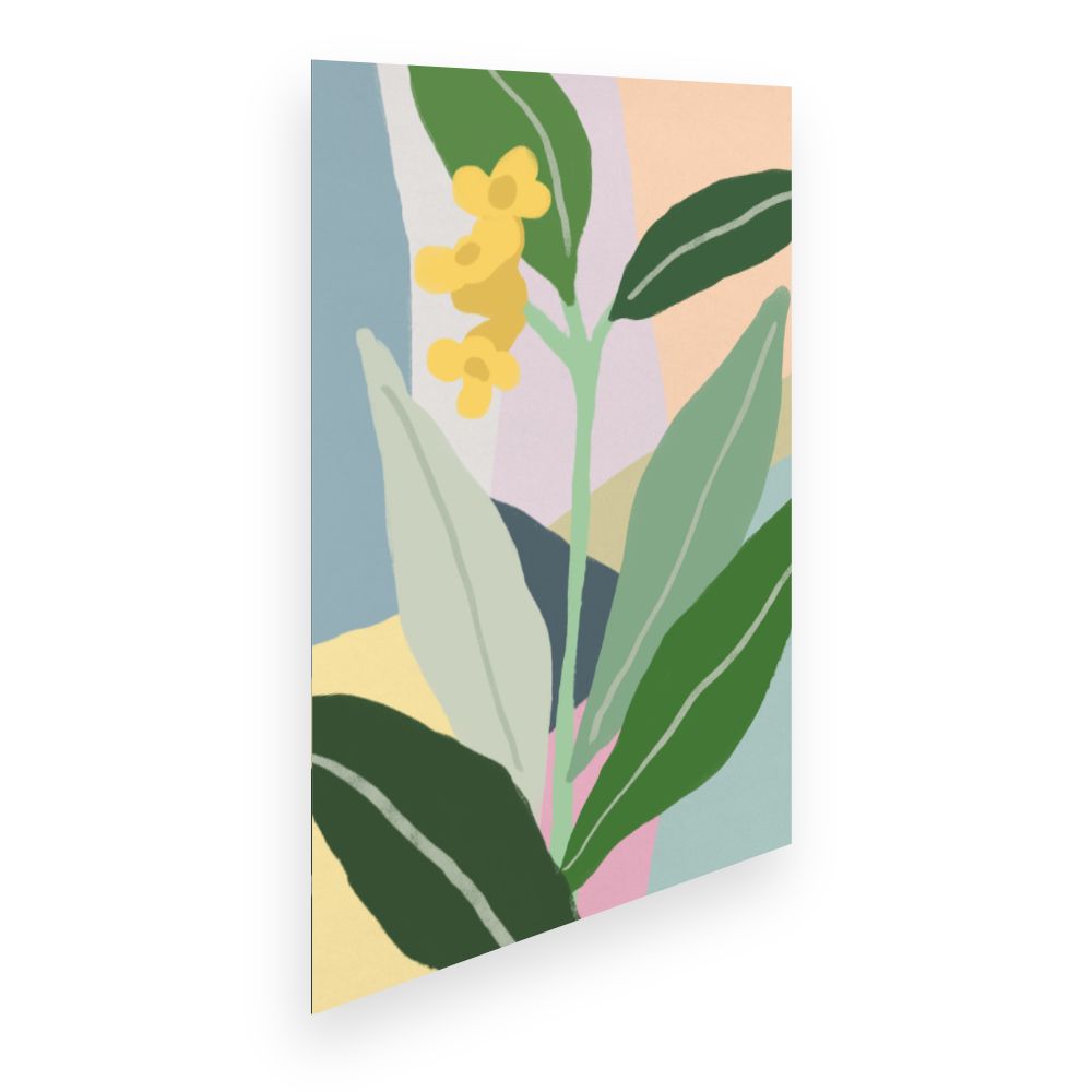 Affiche Fleurs et feuilles