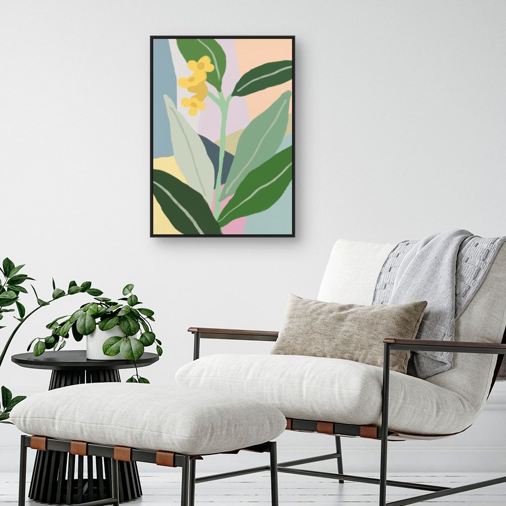 Tableau Fleurs abstraites vives