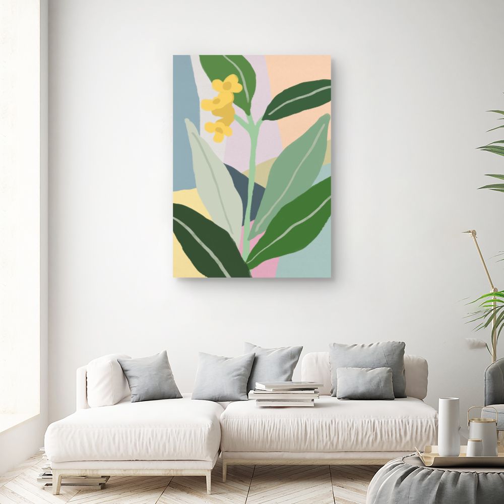 Tableau Fleurs abstraites vives