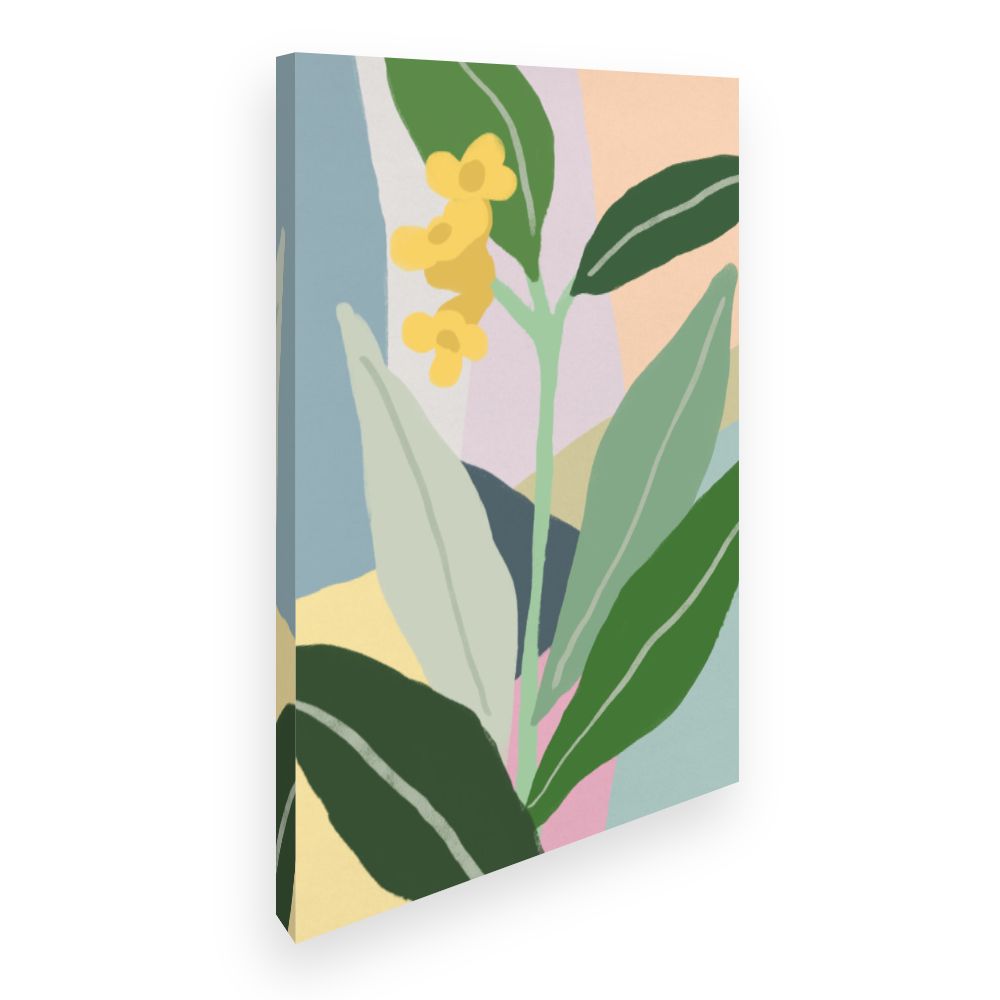 Toile Fleurs abstraites vives