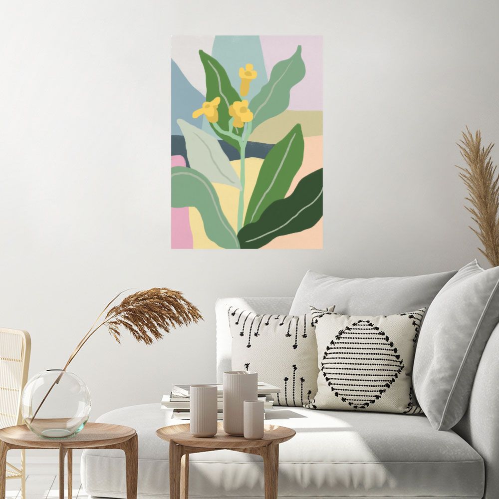Affiche Fleurs abstraites vibrantes
