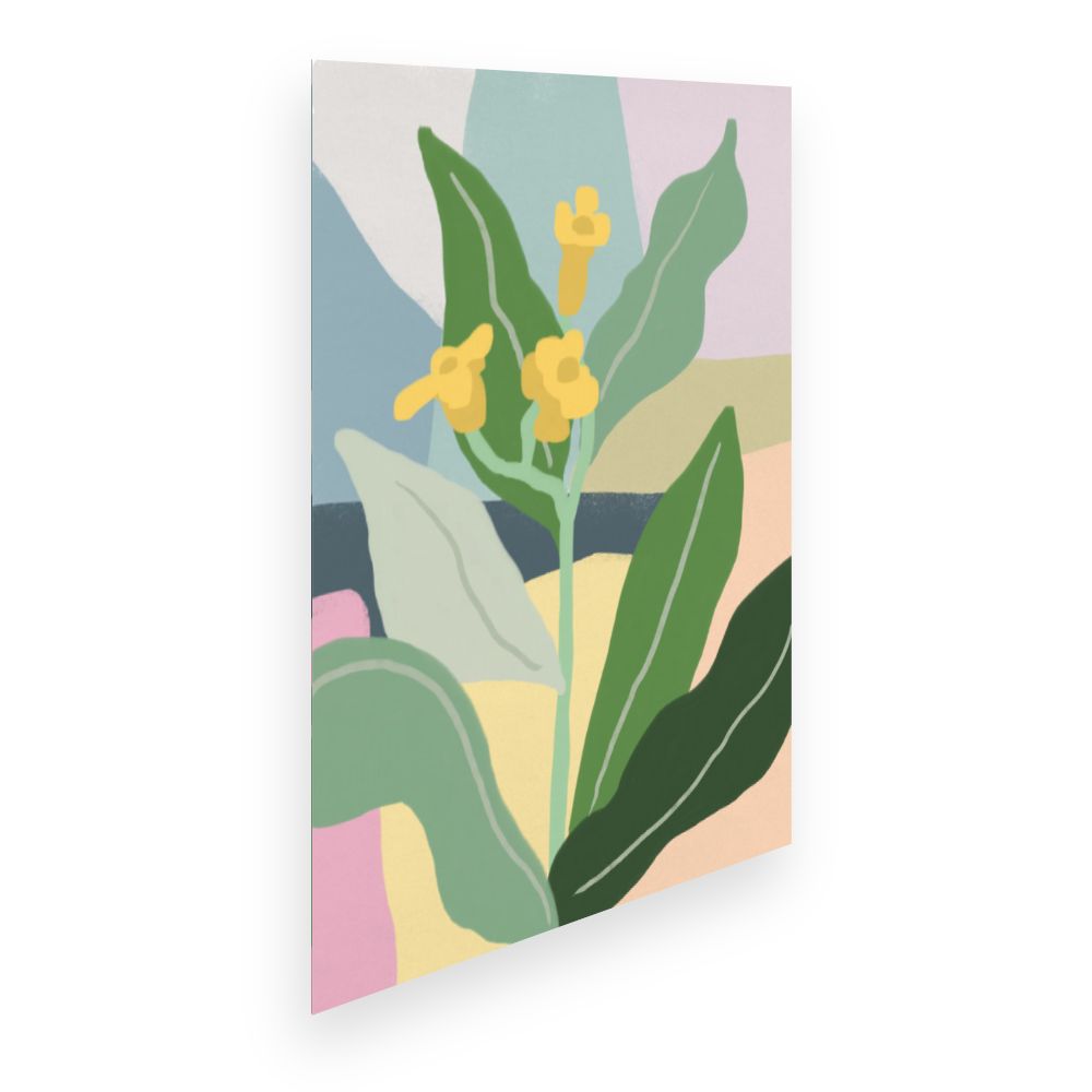 Affiche Fleurs abstraites vibrantes