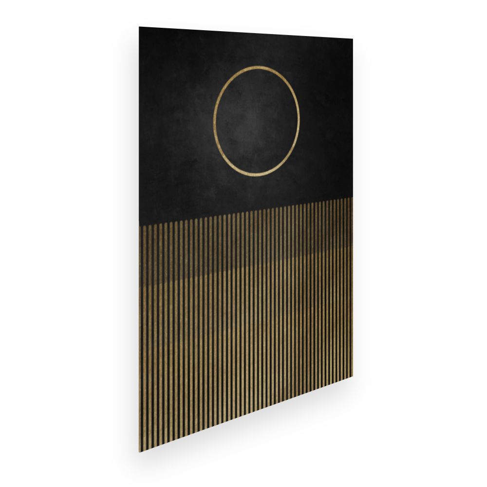 Affiche Cercle doré élégant