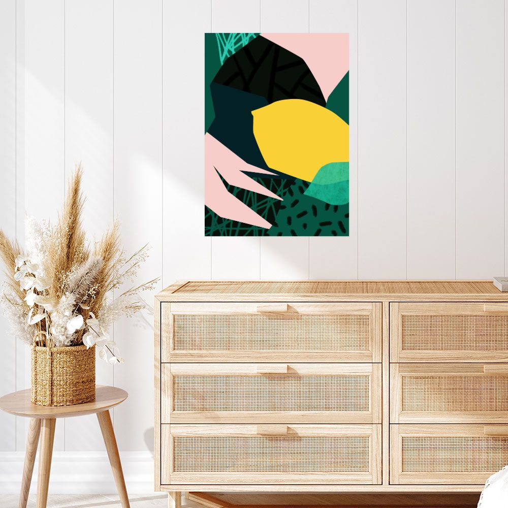 Affiche Formes abstraites vives