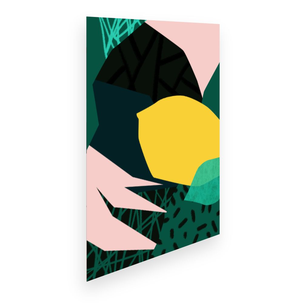 Affiche Formes abstraites vives