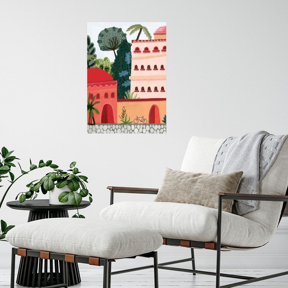 Affiche Maisons colorées