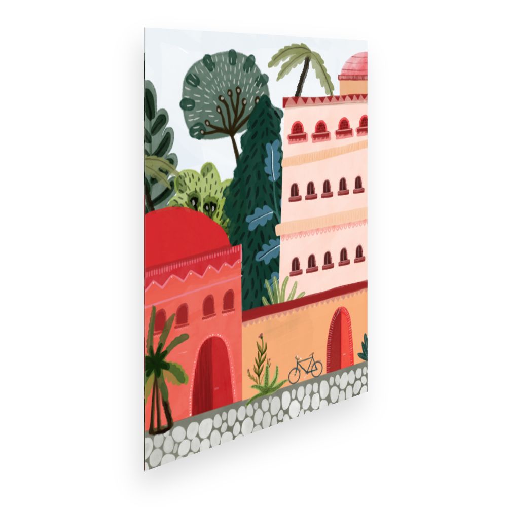 Affiche Maisons colorées