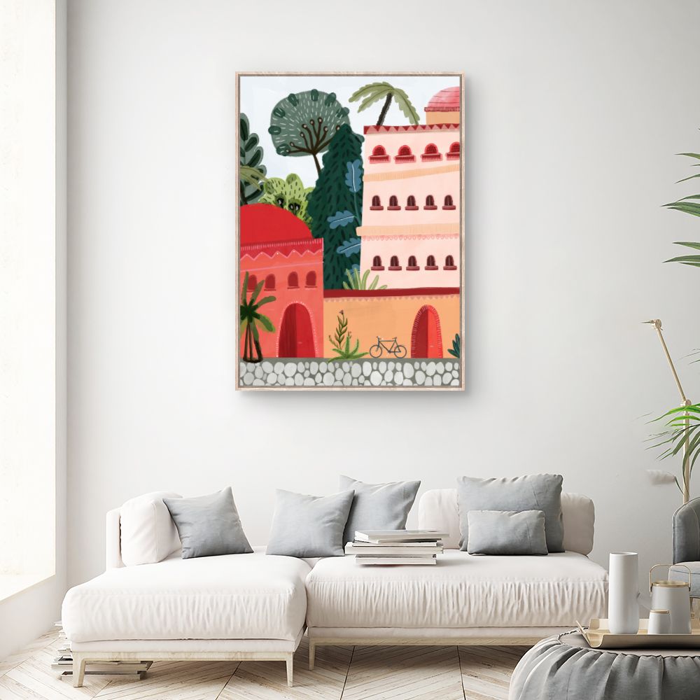 Tableau Architecture vibrante