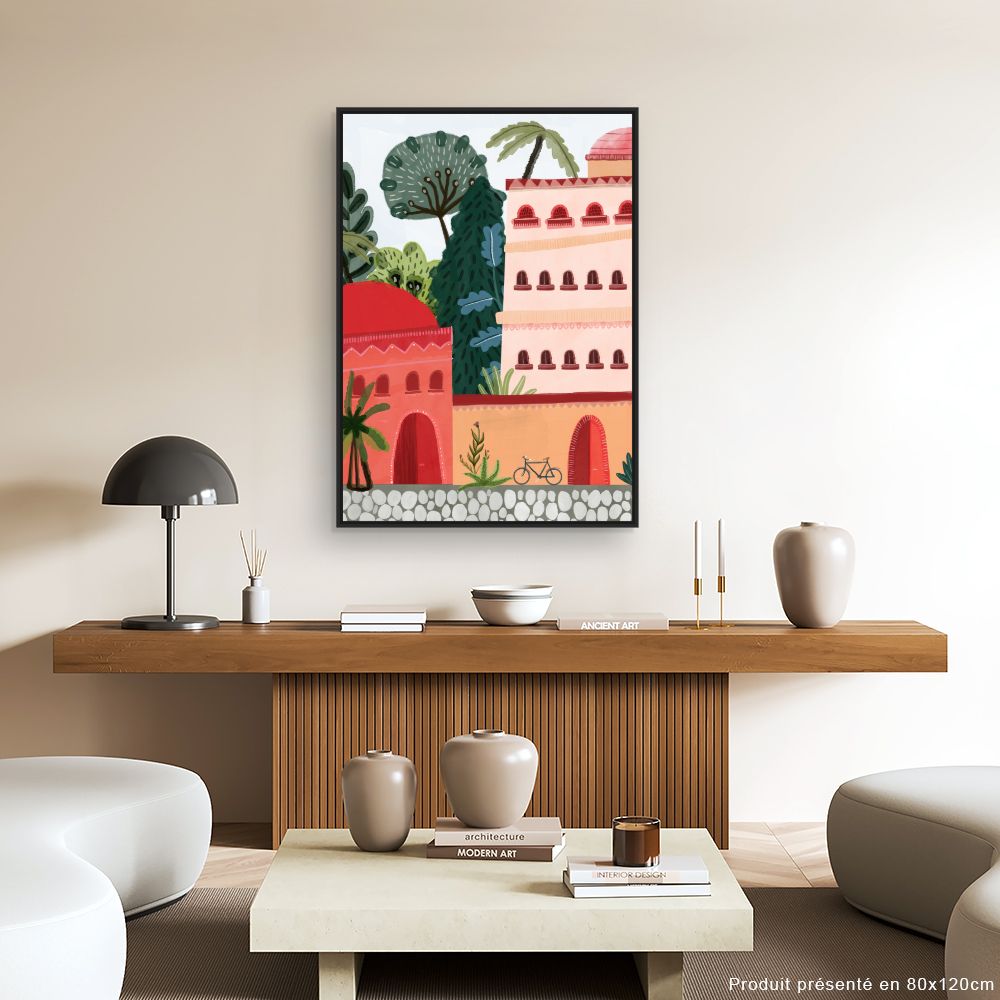 Tableau Architecture vibrante