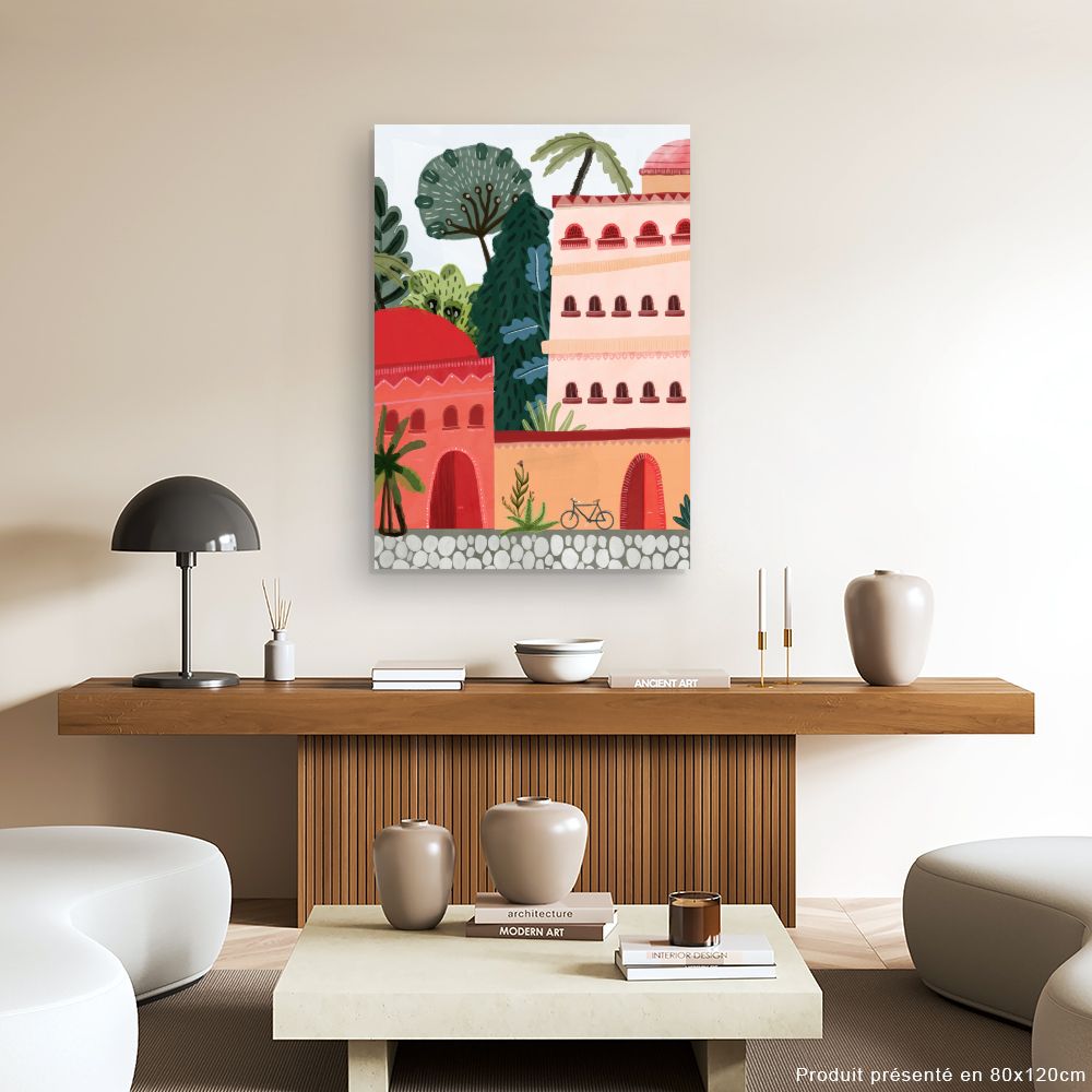 Tableau Architecture vibrante