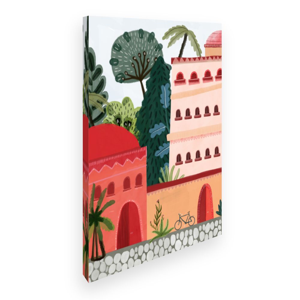 Toile Architecture vibrante