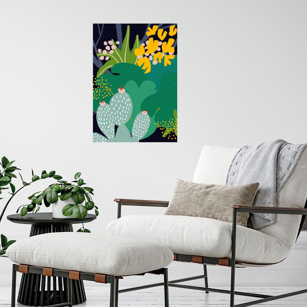 Affiche Cactus exotique