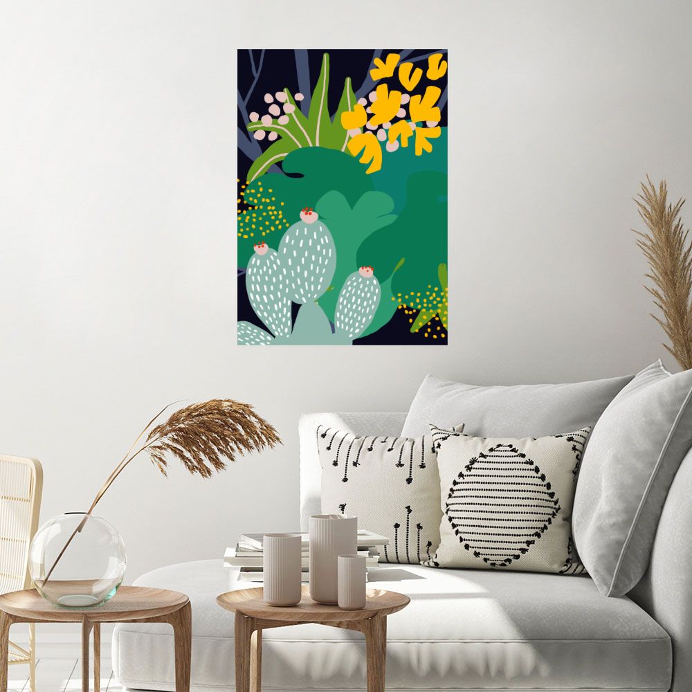 Affiche Cactus exotique