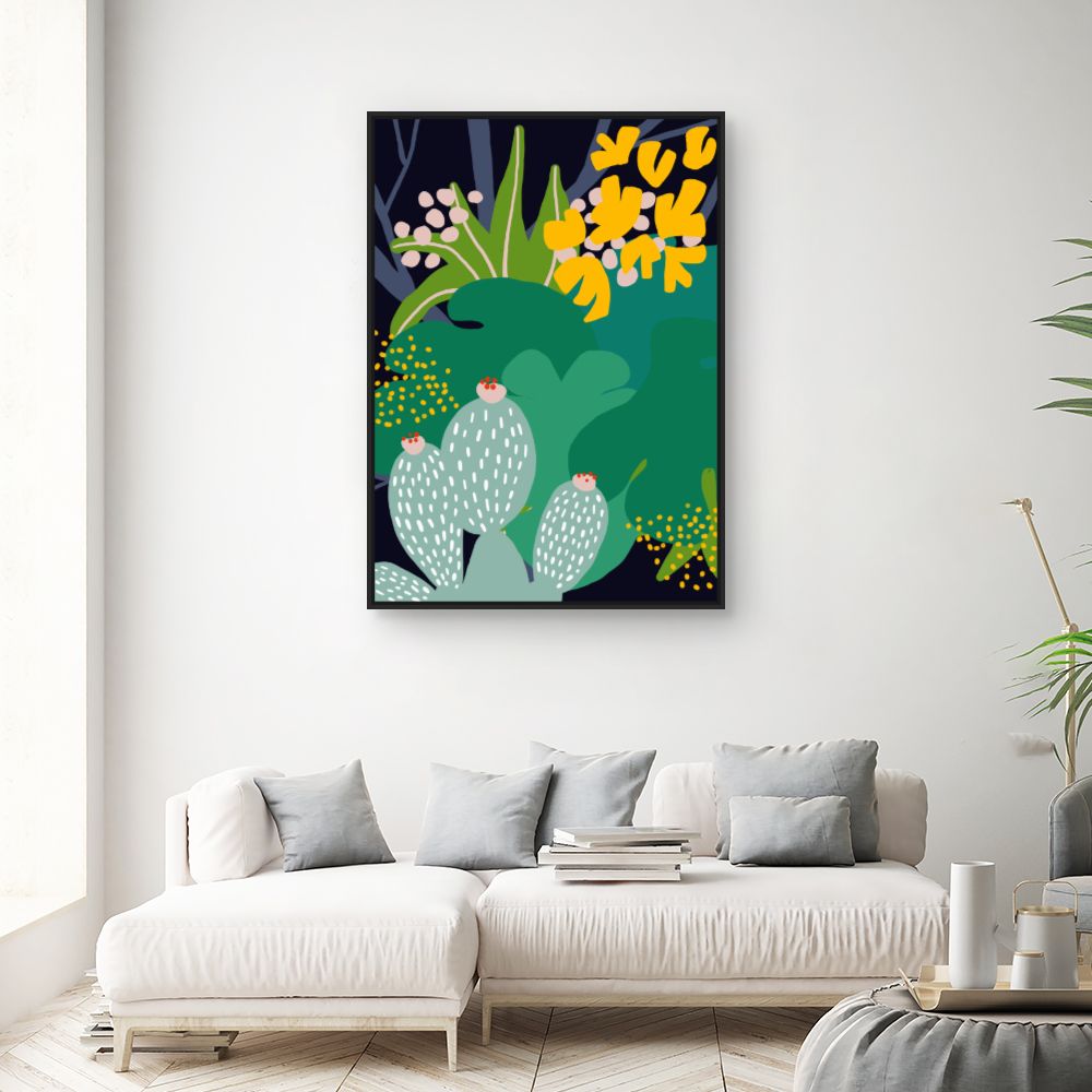 Tableau Jardin exotique