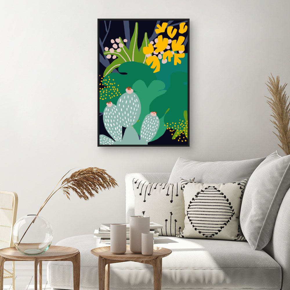Tableau Jardin exotique