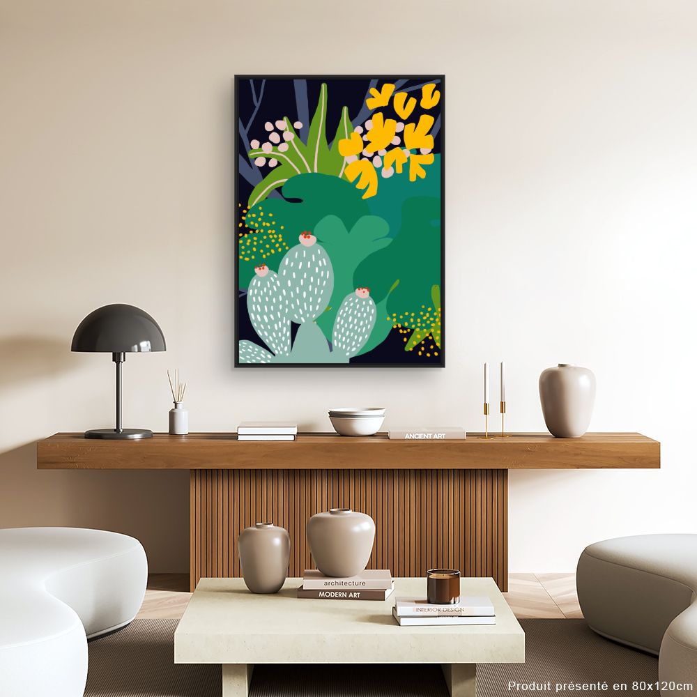 Tableau Jardin exotique