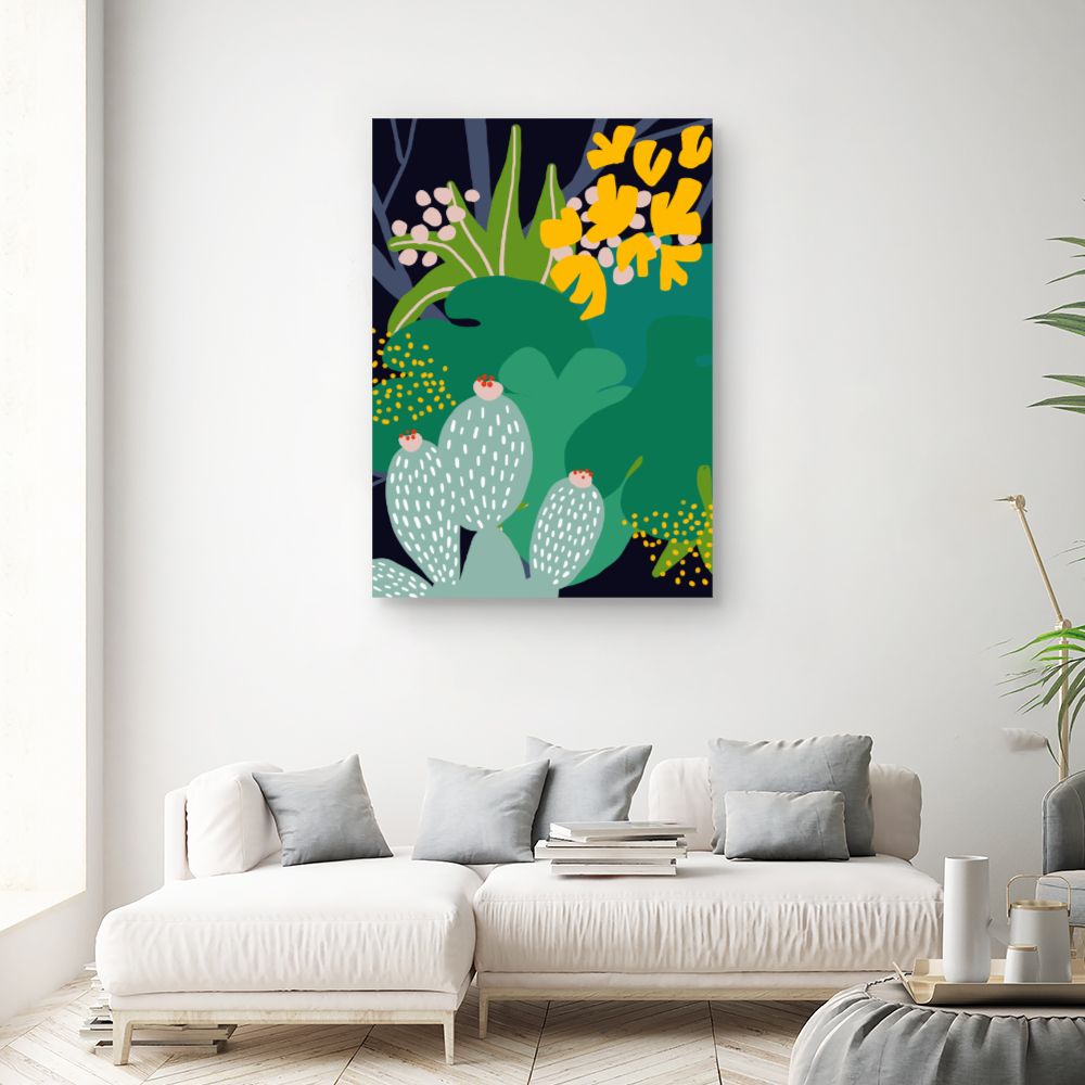 Tableau Jardin exotique