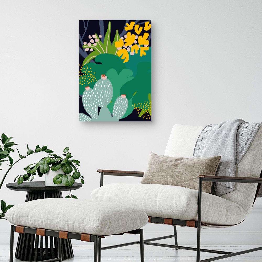 Tableau Jardin exotique