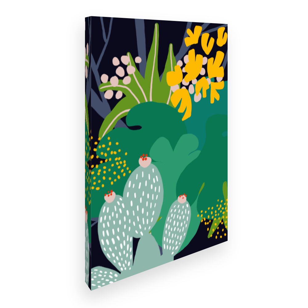 Toile Jardin exotique