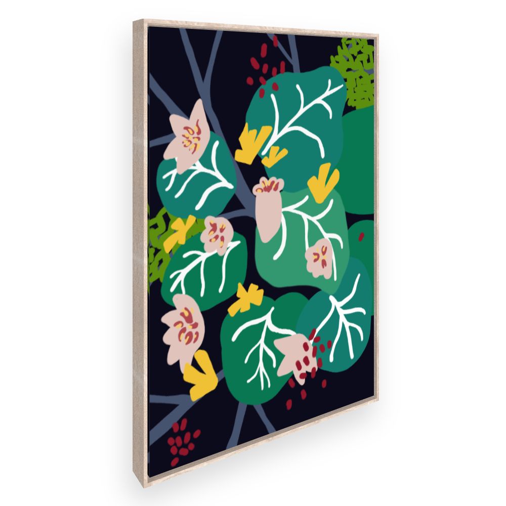 Toile Fleurs abstraites