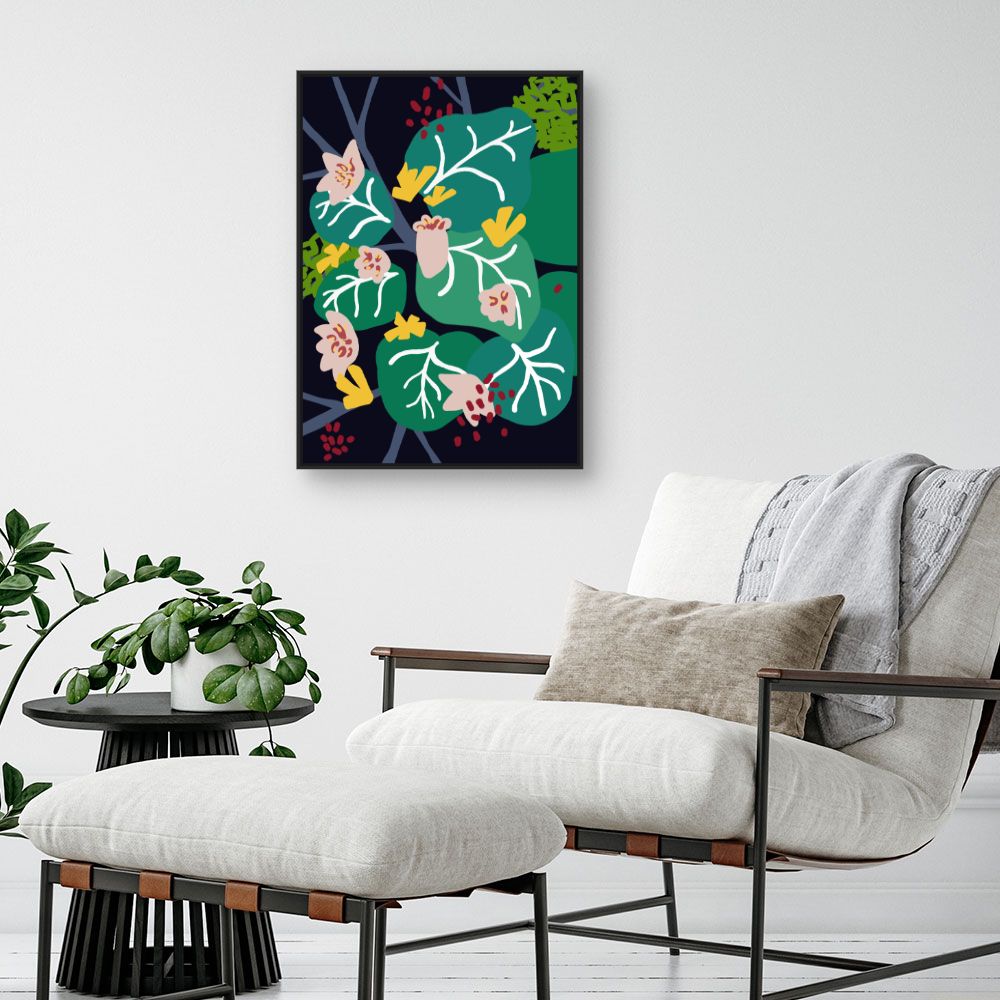 Tableau Fleurs abstraites