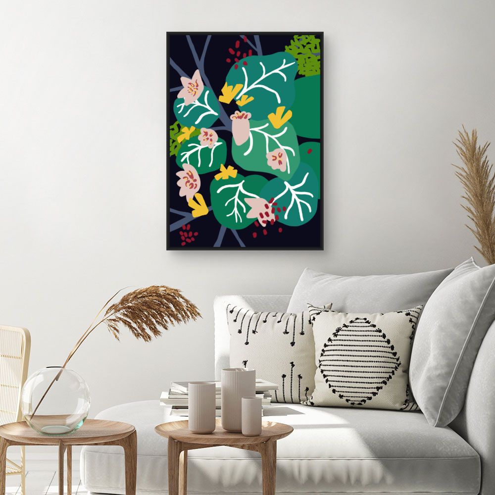 Tableau Fleurs abstraites