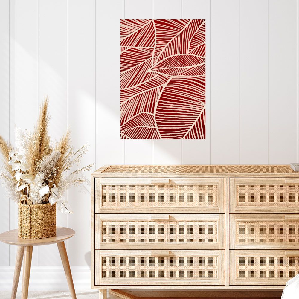 Affiche Feuilles stylisées