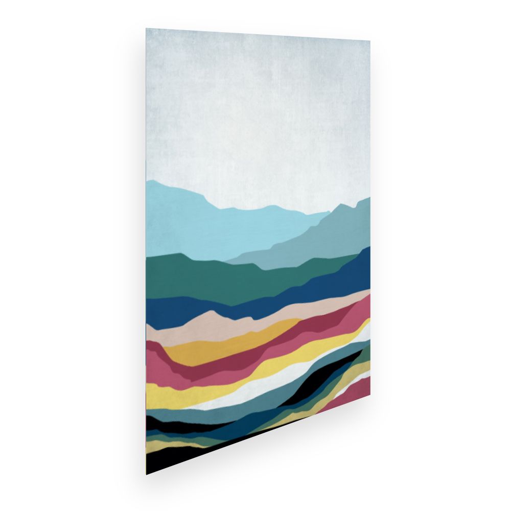 Affiche Montagnes colorées