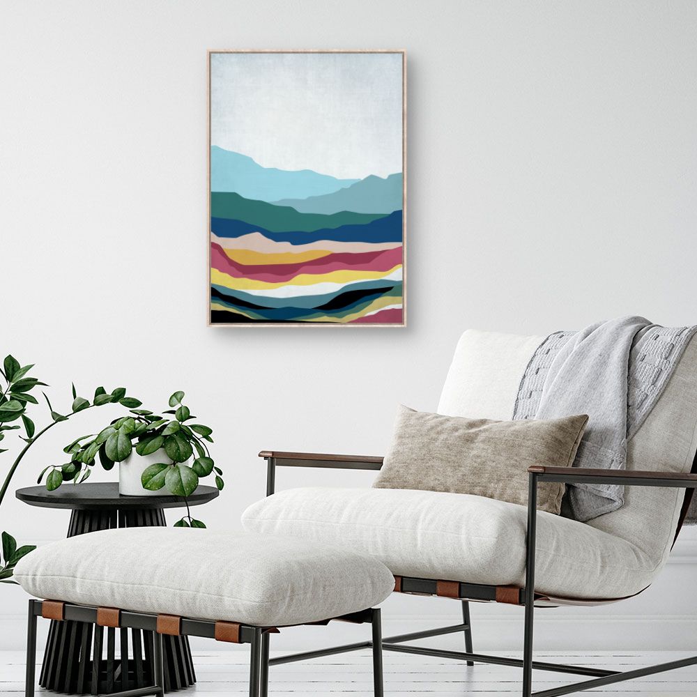 Tableau Paysage abstrait coloré