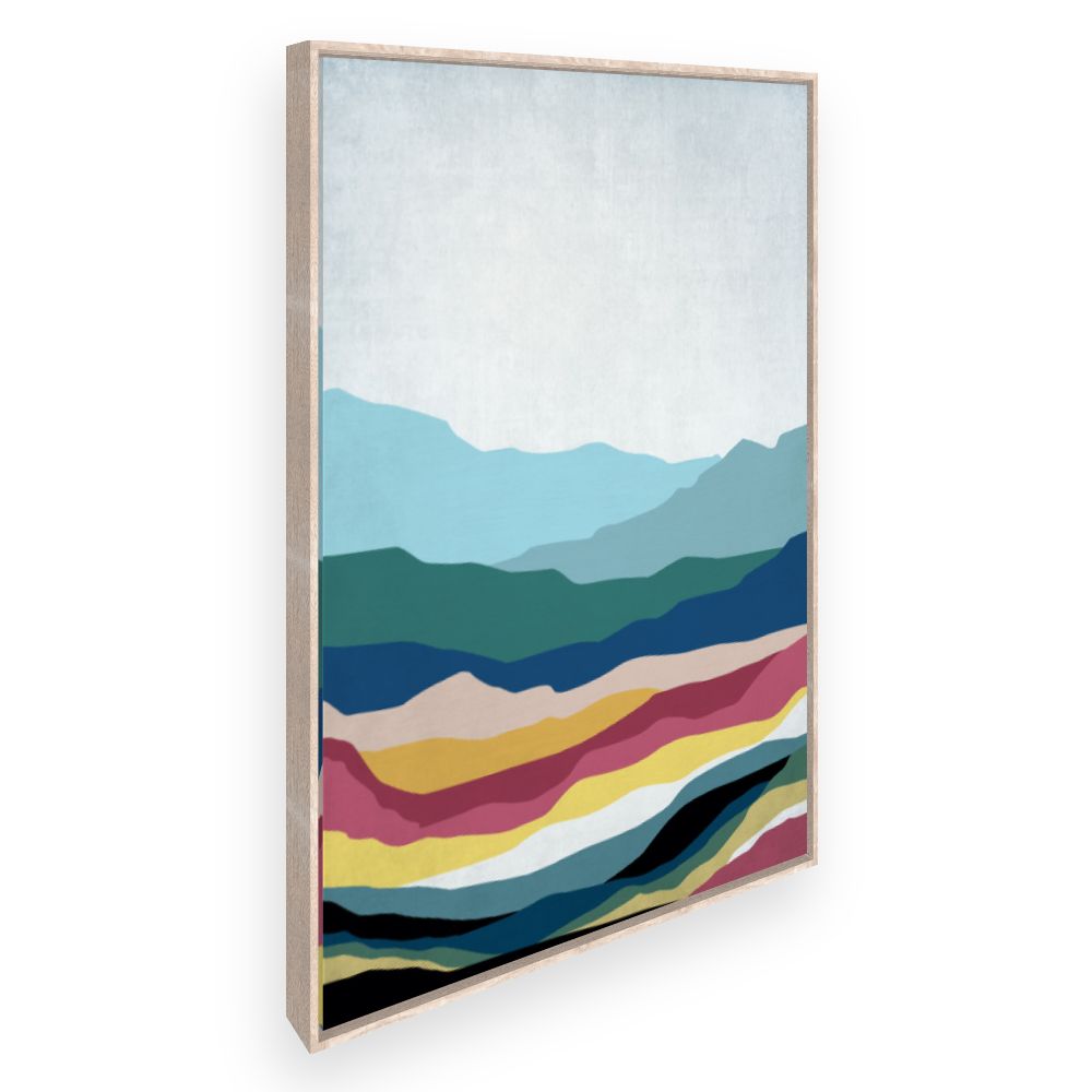 Toile Paysage abstrait coloré