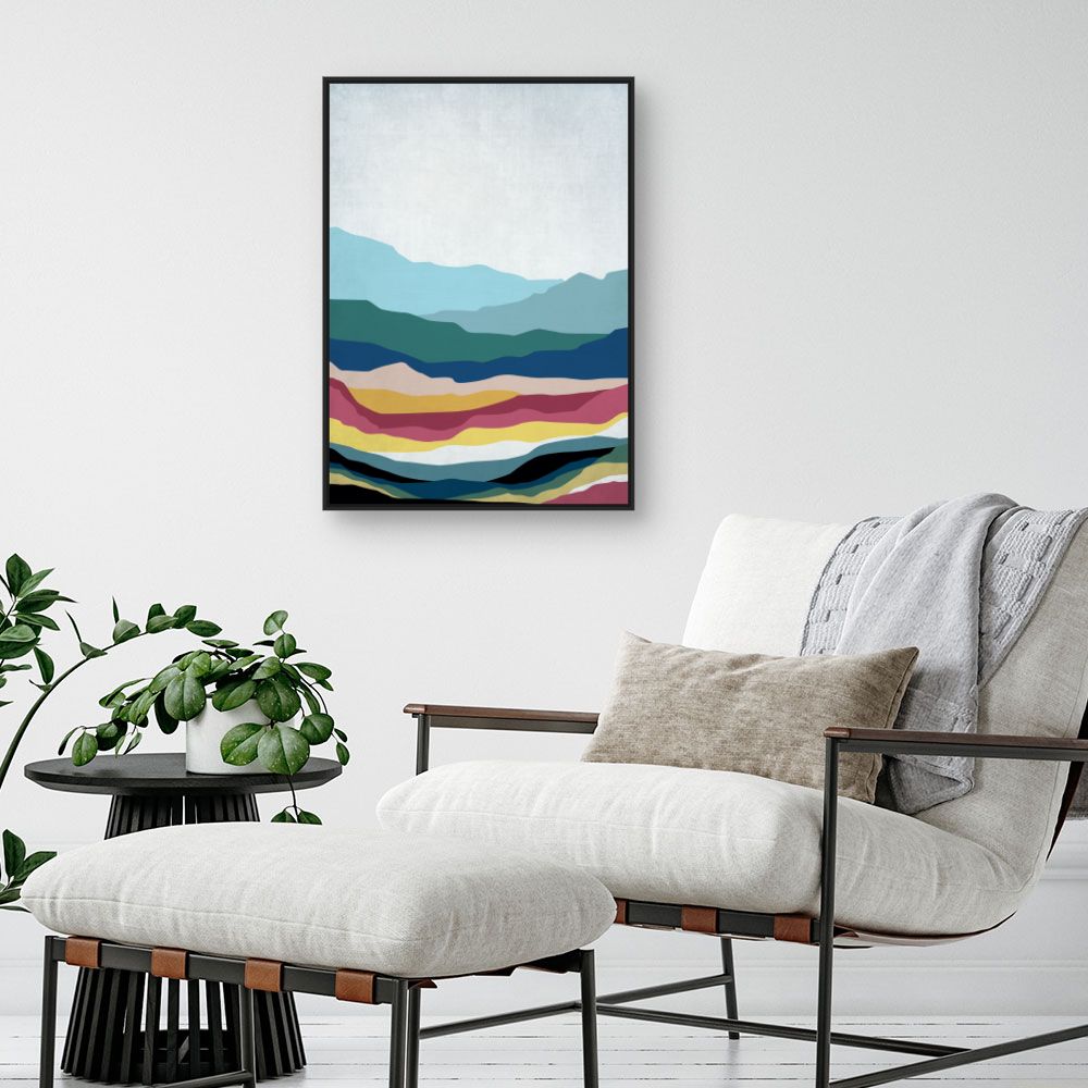 Tableau Paysage abstrait coloré